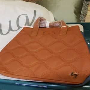 NWT Lug Copper Brown Matte Luxe Tempo Tote